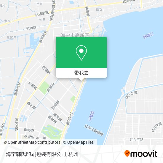 海宁韩氏印刷包装有限公司地图