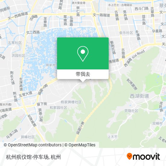 杭州殡仪馆-停车场地图