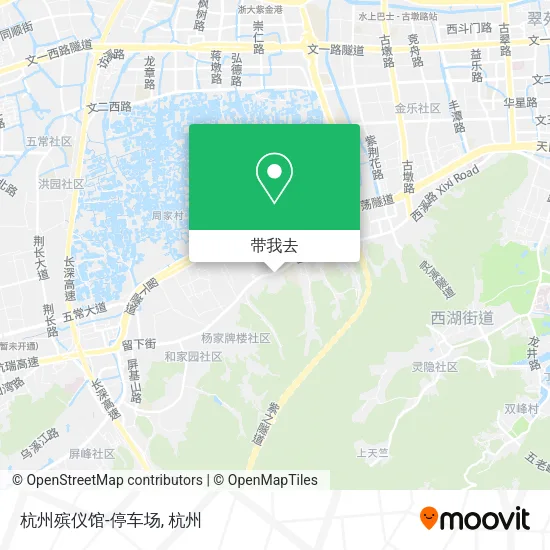 杭州殡仪馆-停车场地图