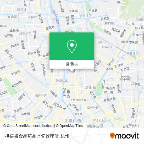 拱宸桥食品药品监督管理所地图