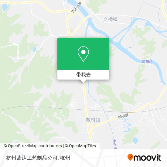 杭州蓝达工艺制品公司地图