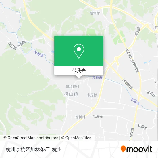 杭州余杭区加林茶厂地图