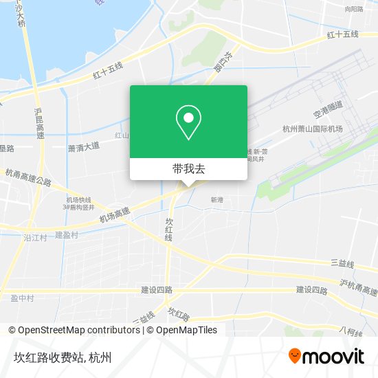 坎红路收费站地图