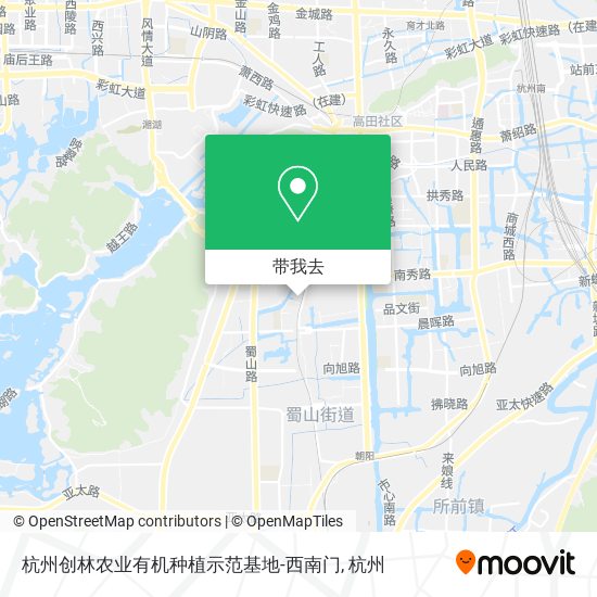 杭州创林农业有机种植示范基地-西南门地图