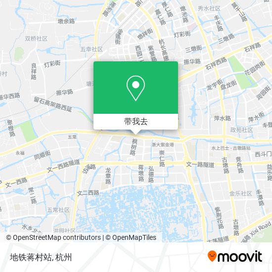 地铁蒋村站地图