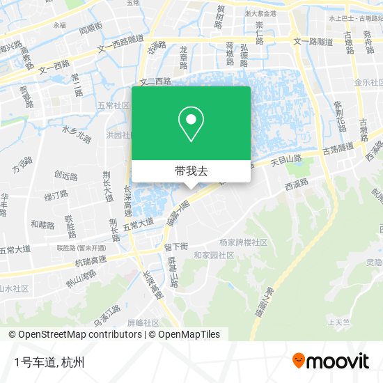 1号车道地图