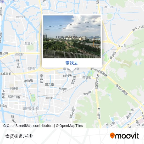 崇贤街道地图