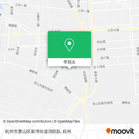 杭州市萧山区新湾街道消防队地图