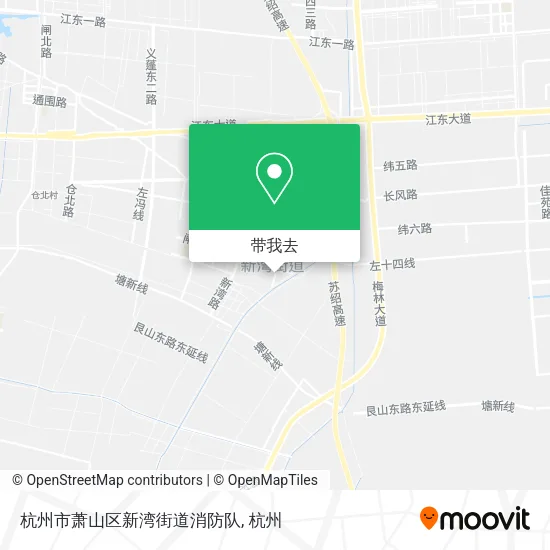 杭州市萧山区新湾街道消防队地图