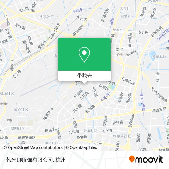 韩米娜服饰有限公司地图