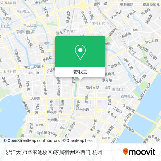 浙江大学(华家池校区)家属宿舍区-西门地图