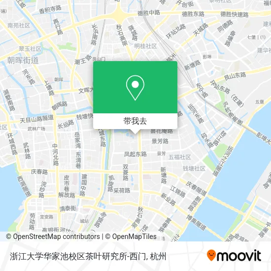 浙江大学华家池校区茶叶研究所-西门地图