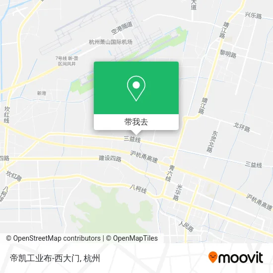 帝凯工业布-西大门地图