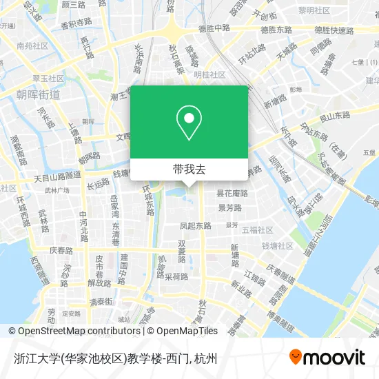 浙江大学(华家池校区)教学楼-西门地图