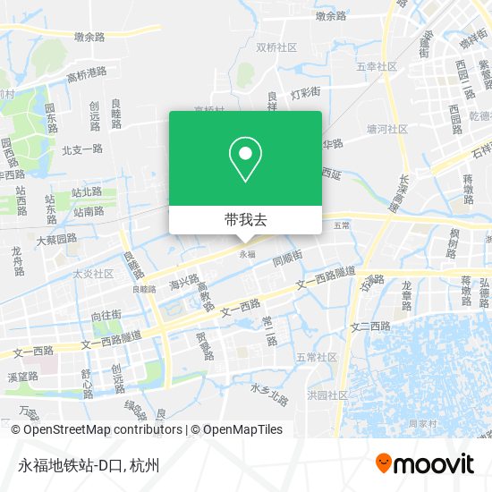 永福地铁站-D口地图