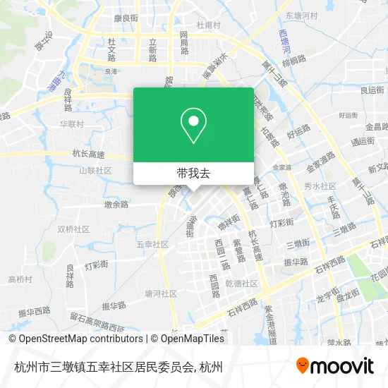 杭州市三墩镇五幸社区居民委员会地图