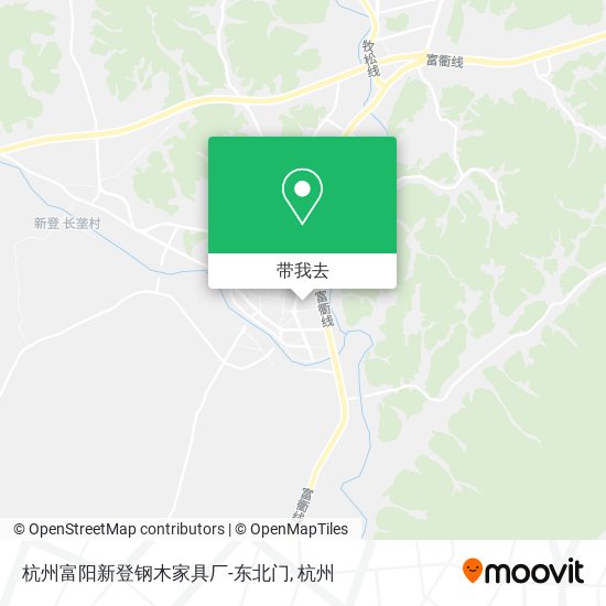 杭州富阳新登钢木家具厂-东北门地图