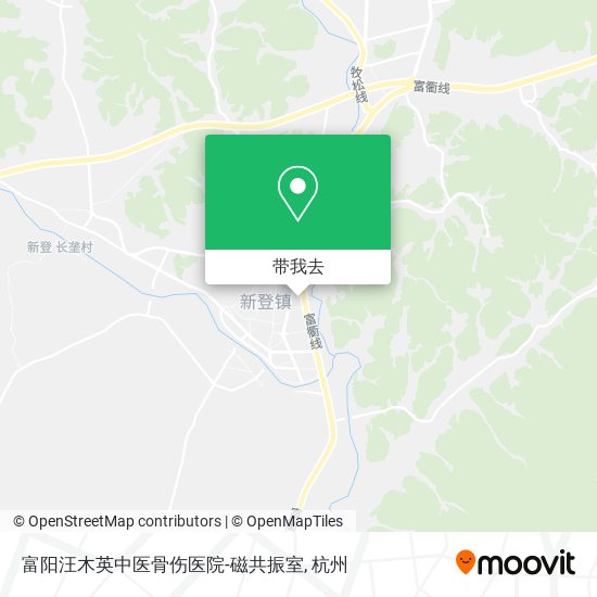 富阳汪木英中医骨伤医院-磁共振室地图