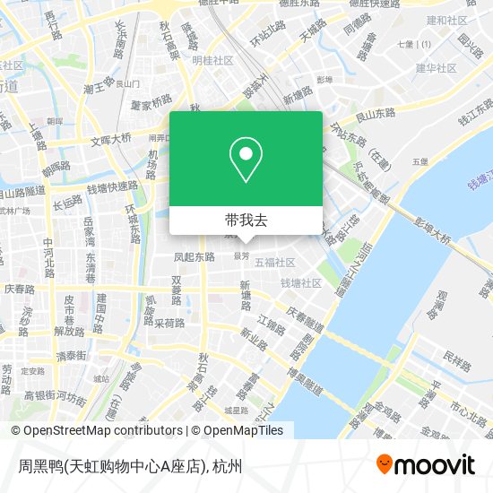 周黑鸭(天虹购物中心A座店)地图