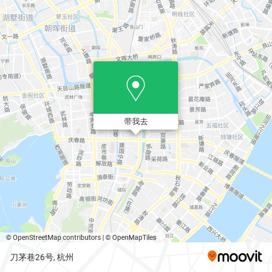 刀茅巷26号地图