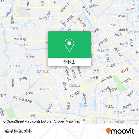 蜂巢快递地图
