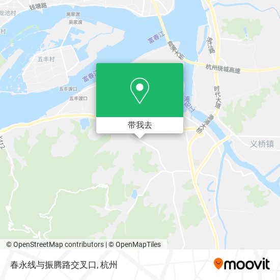 春永线与振腾路交叉口地图