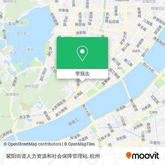 紫阳街道人力资源和社会保障管理站地图