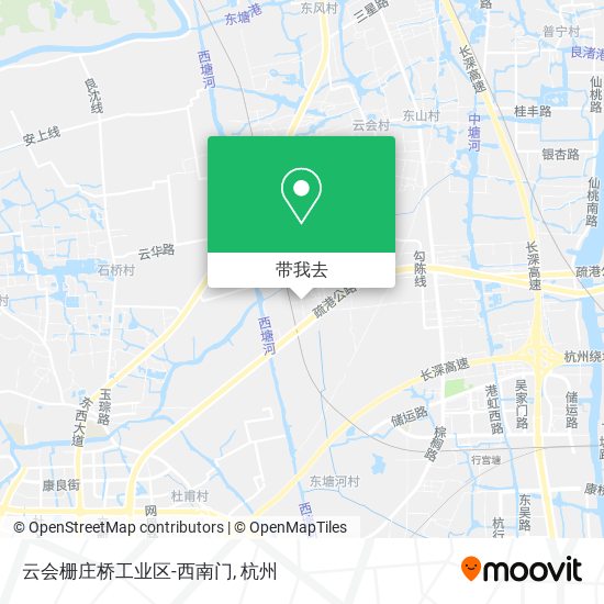云会栅庄桥工业区-西南门地图