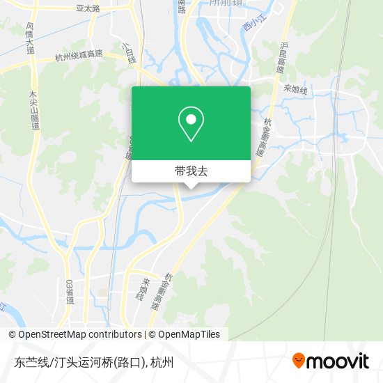 东苎线/汀头运河桥(路口)地图