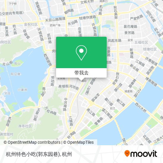 杭州特色小吃(郭东园巷)地图