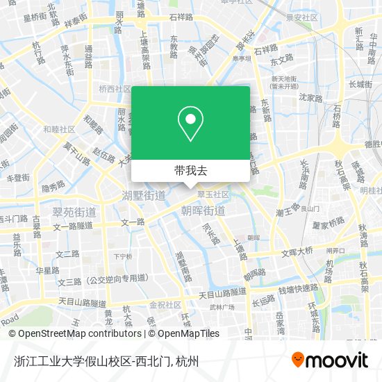 浙江工业大学假山校区-西北门地图