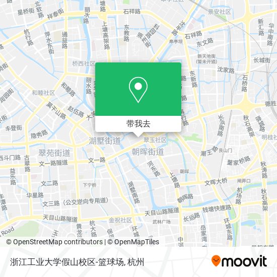 浙江工业大学假山校区-篮球场地图