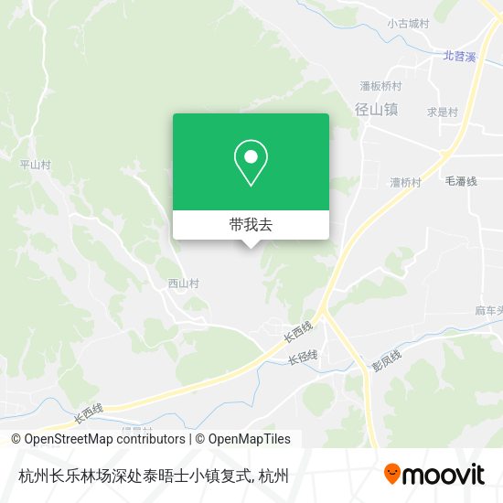 杭州长乐林场深处泰晤士小镇复式地图