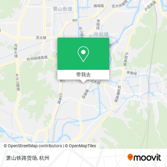 萧山铁路货场地图