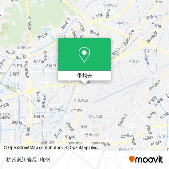 杭州源迈食品地图