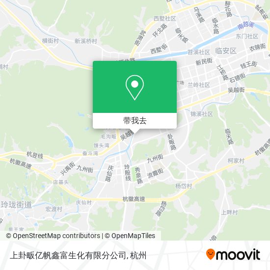 上卦畈亿帆鑫富生化有限分公司地图