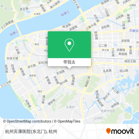 杭州宾康医院(东北门)地图