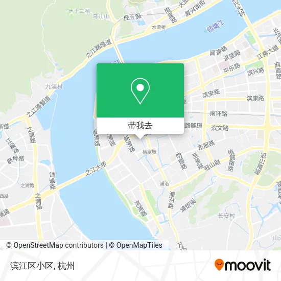 滨江区小区地图