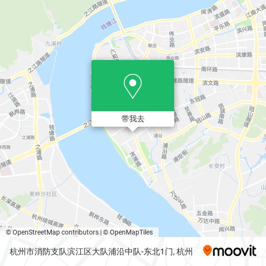 杭州市消防支队滨江区大队浦沿中队-东北1门地图