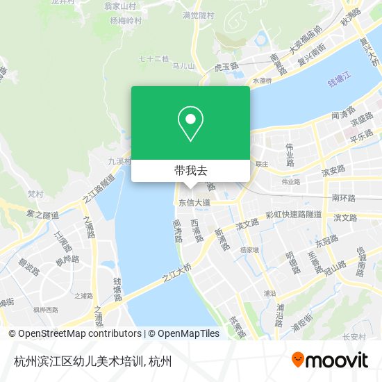 杭州滨江区幼儿美术培训地图