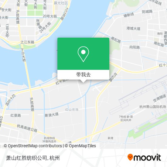 萧山红胜纺织公司地图