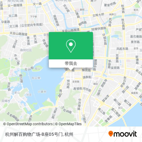 杭州解百购物广场-B座05号门地图