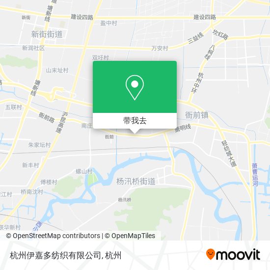 杭州伊嘉多纺织有限公司地图
