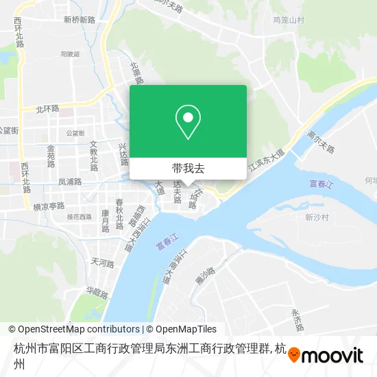 杭州市富阳区工商行政管理局东洲工商行政管理群地图