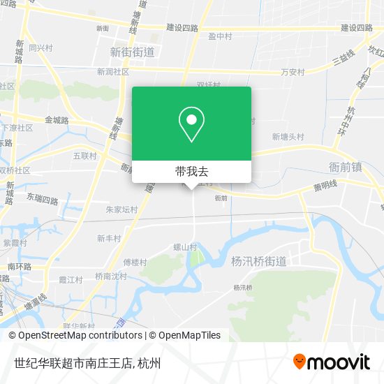 世纪华联超市南庄王店地图