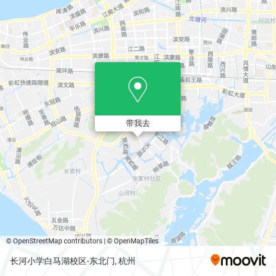 长河小学白马湖校区-东北门地图