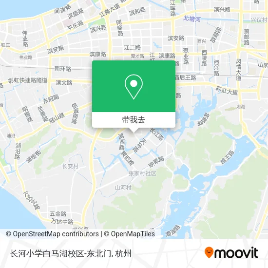 长河小学白马湖校区-东北门地图
