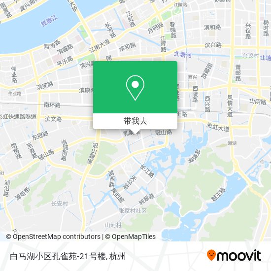 白马湖小区孔雀苑-21号楼地图