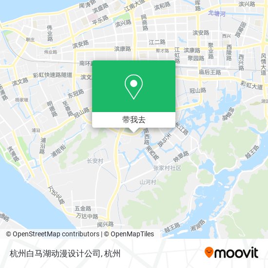 杭州白马湖动漫设计公司地图