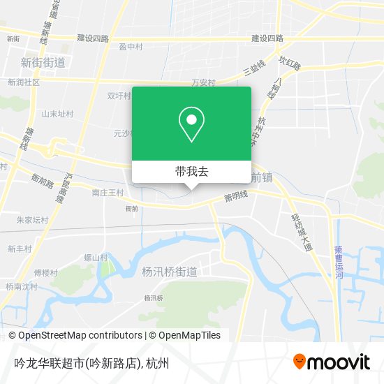 吟龙华联超市(吟新路店)地图